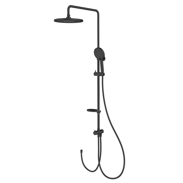 система душевая MILARDO Ideal Spa 250мм без смесителя черный матовый