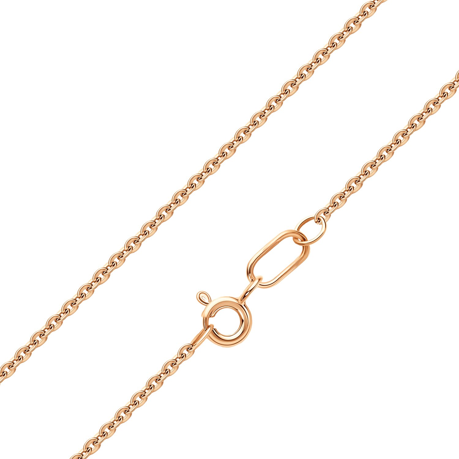 Золотая полновесная цепочка Круглый якорь