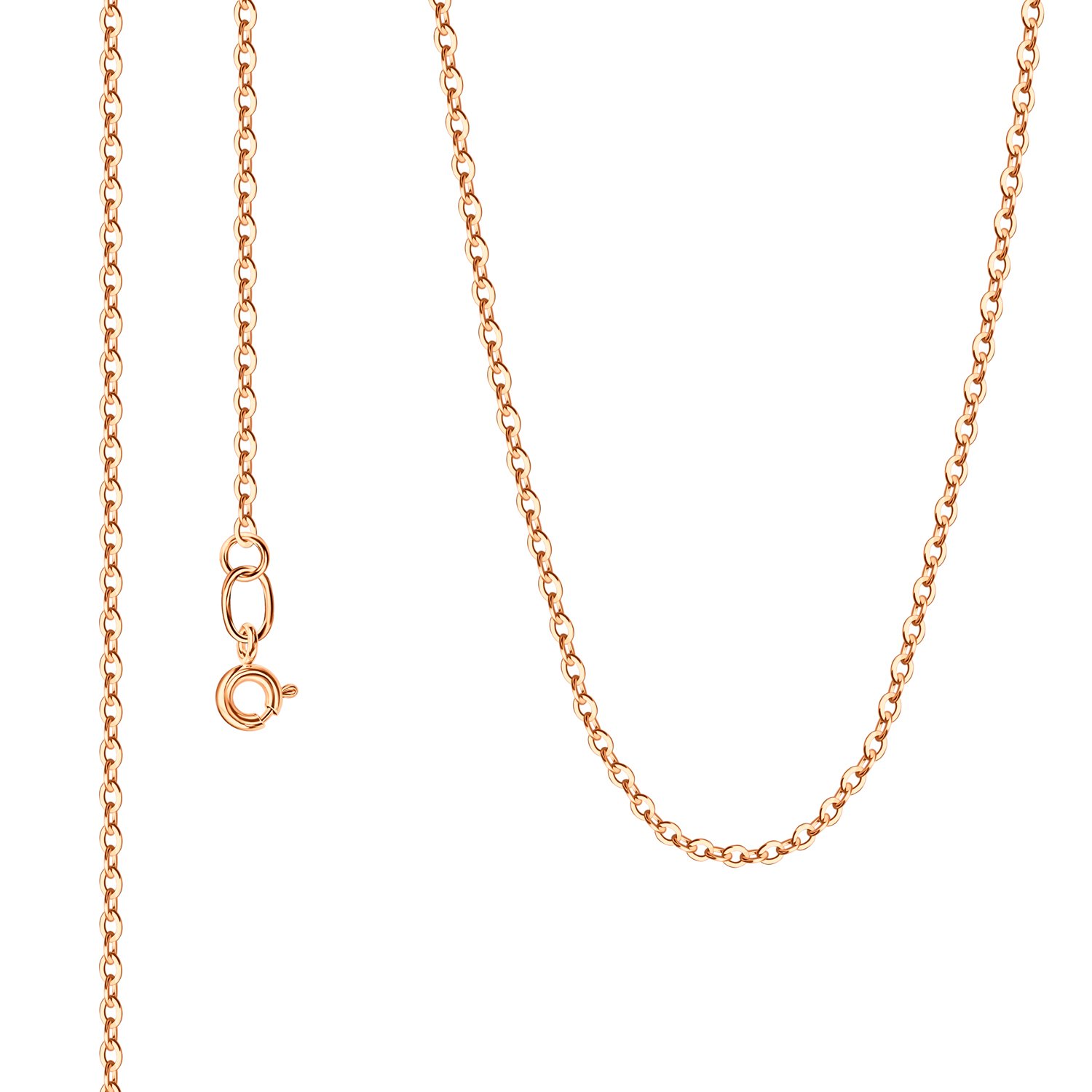 Золотая цепочка Круглый якорь