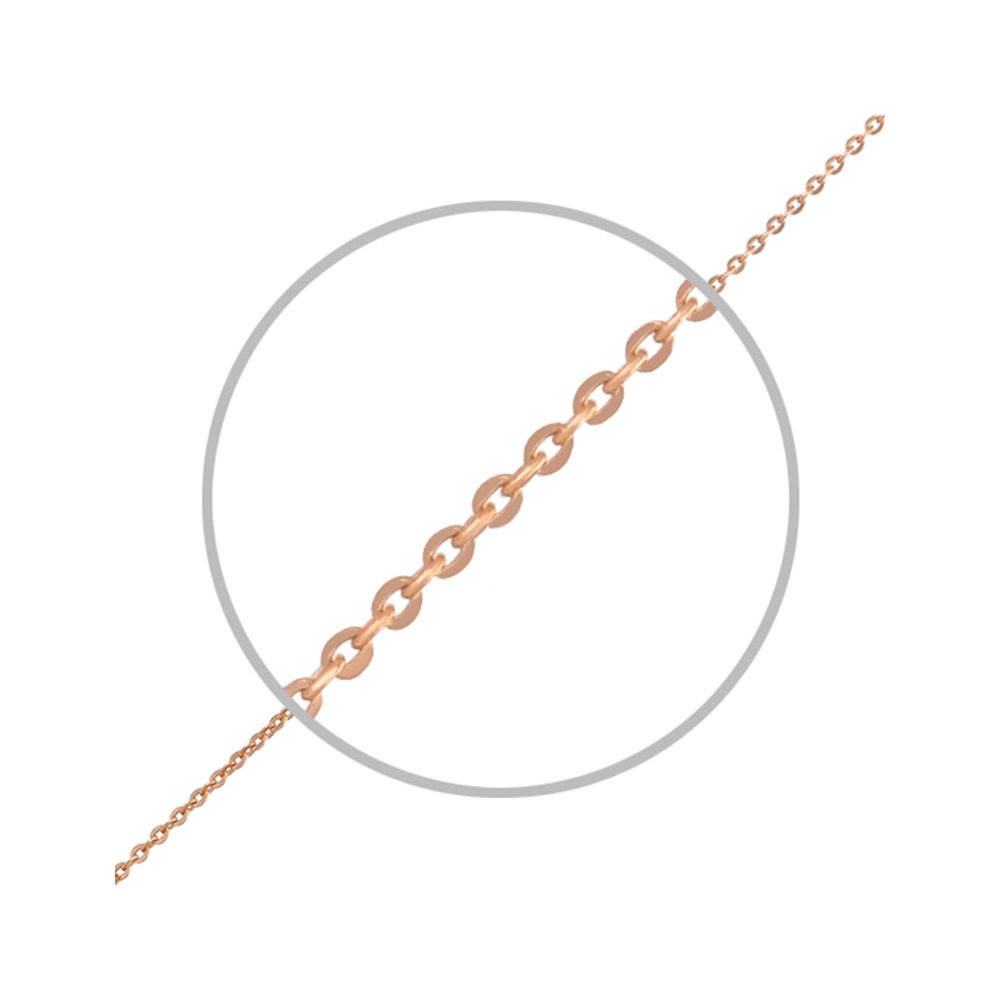 Золотой полновесный браслет Круглый якорь